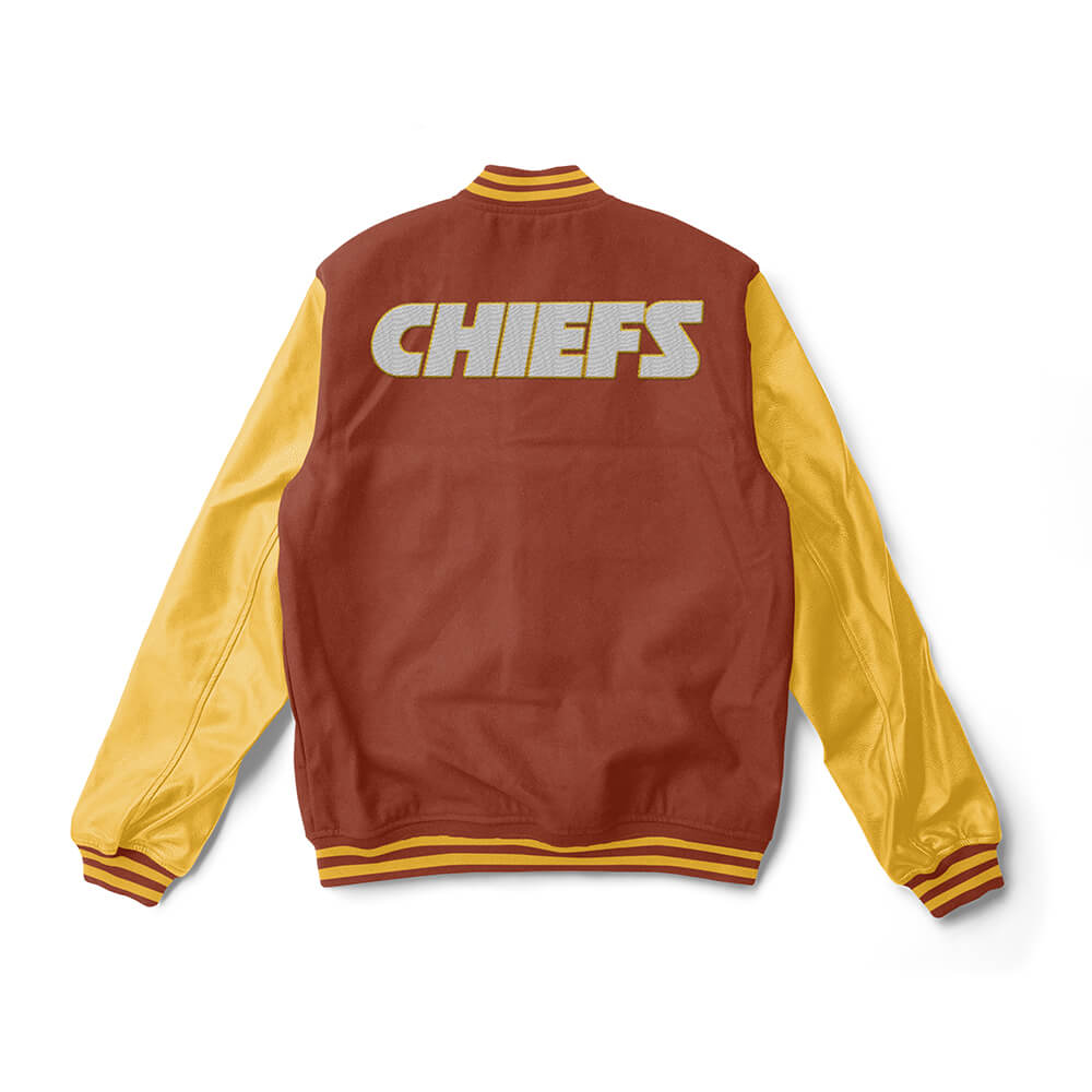 Vintage Kansas City Chiefs Football Leather Jacket - Maker of Jacket