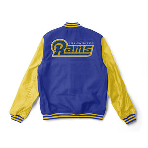 Los Angeles Rams Varsity Jacket - NFL Letterman Jacket - Jack N Hoods
