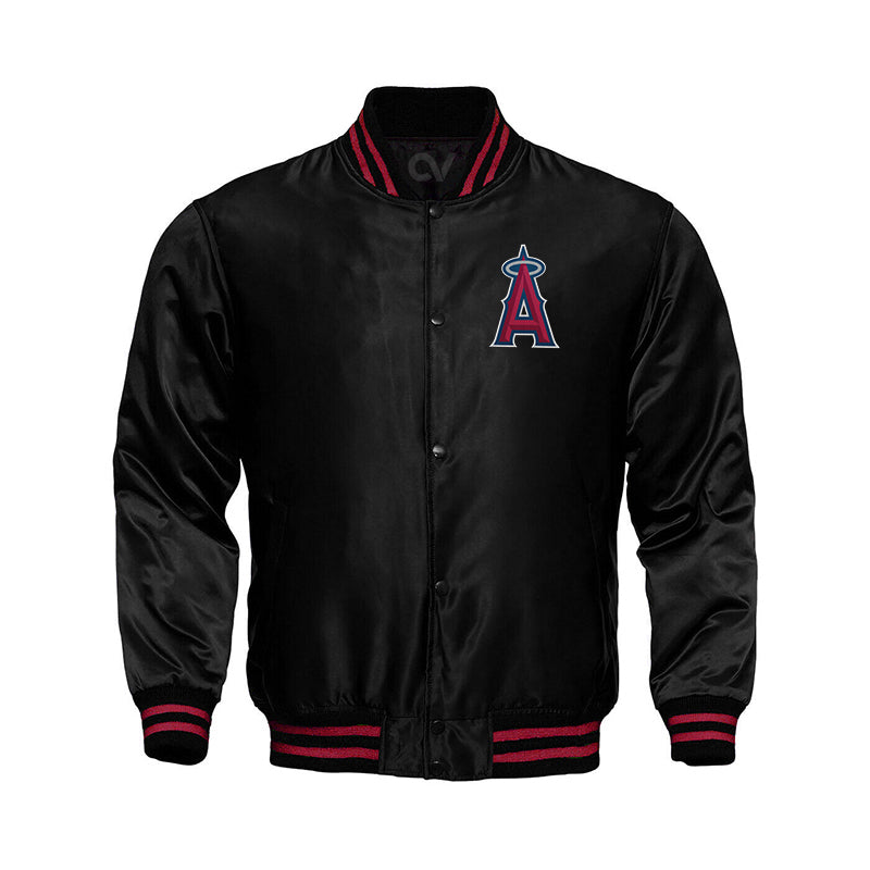 Starter Los Angeles Dodgers Satin Full-Snap Jacket L / Black Mens Sportswear