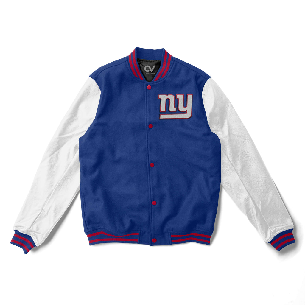 New York Giants Varsity Jacket - NFL Letterman Jacket - Clubs Varsity - Clubsvarsity