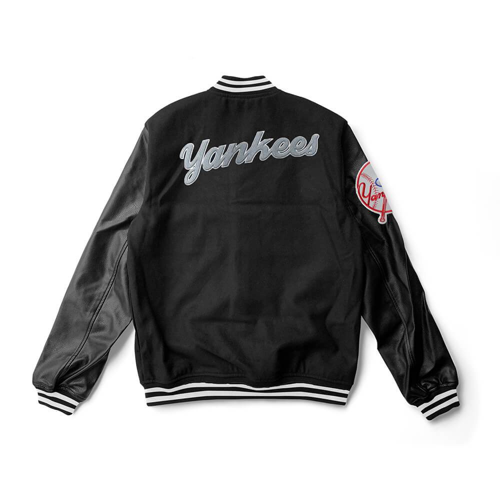 New York Yankees Black Varsity Jacket - MLB Varsity Jacket