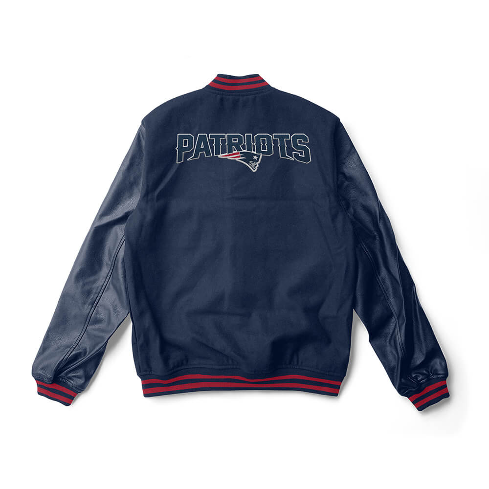 New England Patriots Varsity Jacket - NFL Letterman Jacket - Jack N Hoods