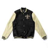New Orleans Saints Varsity Jacket - NFL Letterman Jacket - Jack N Hoods