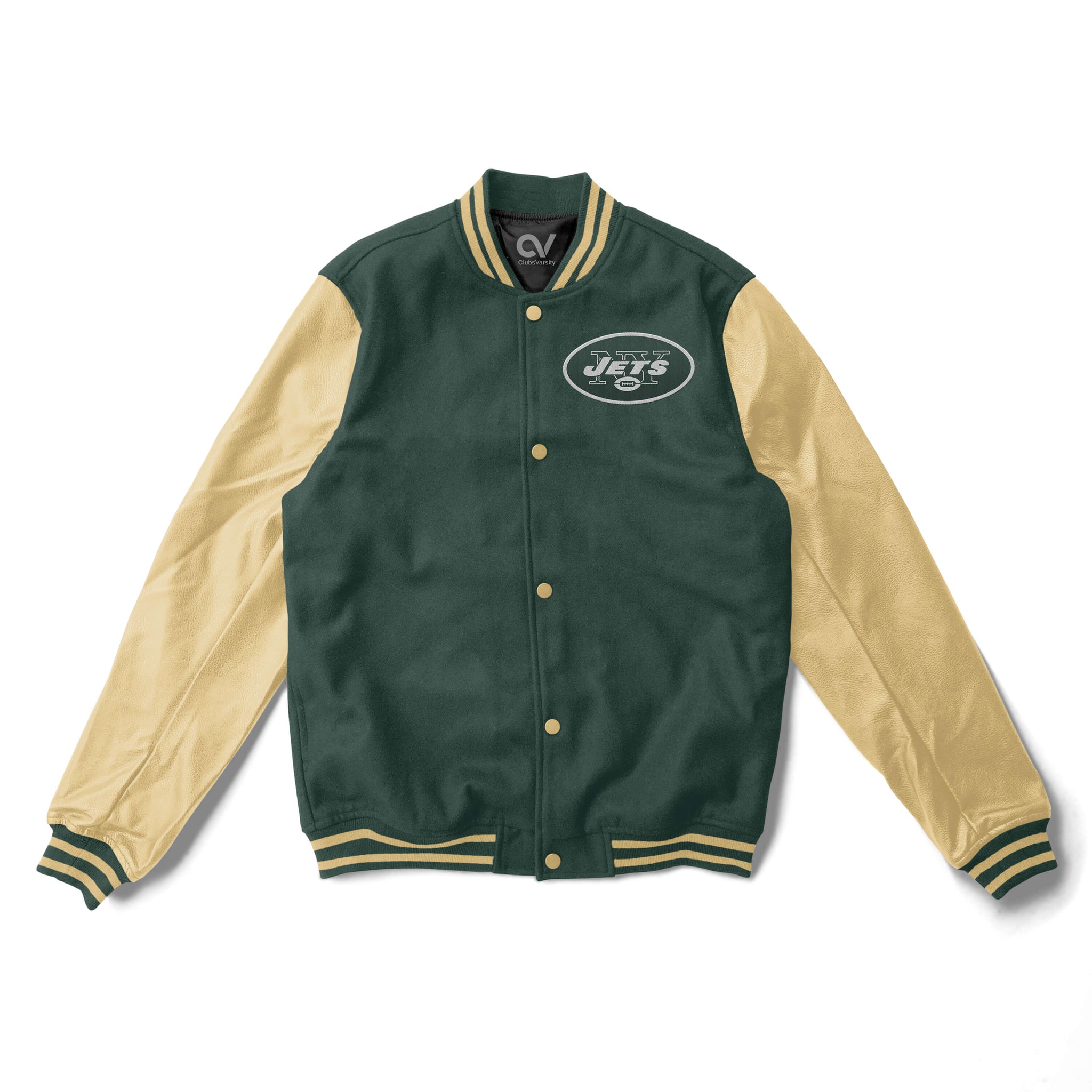 New York Jets Varsity Jacket - NFL Letterman Jacket - Clubs Varsity - Clubsvarsity
