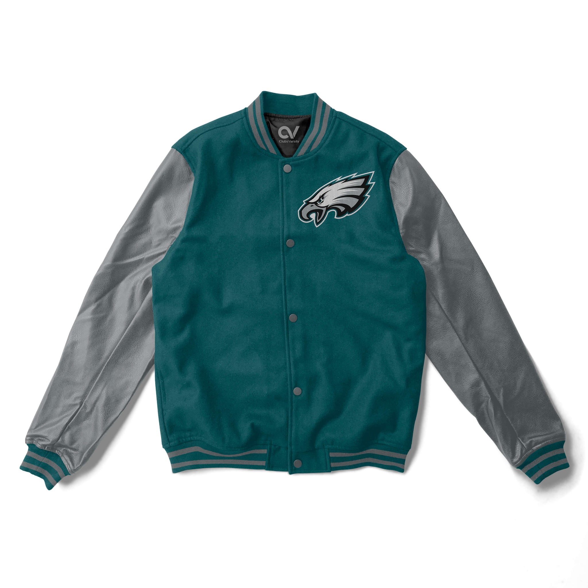 90’s Philadelphia Eagles Green Satin Bomber Jacket