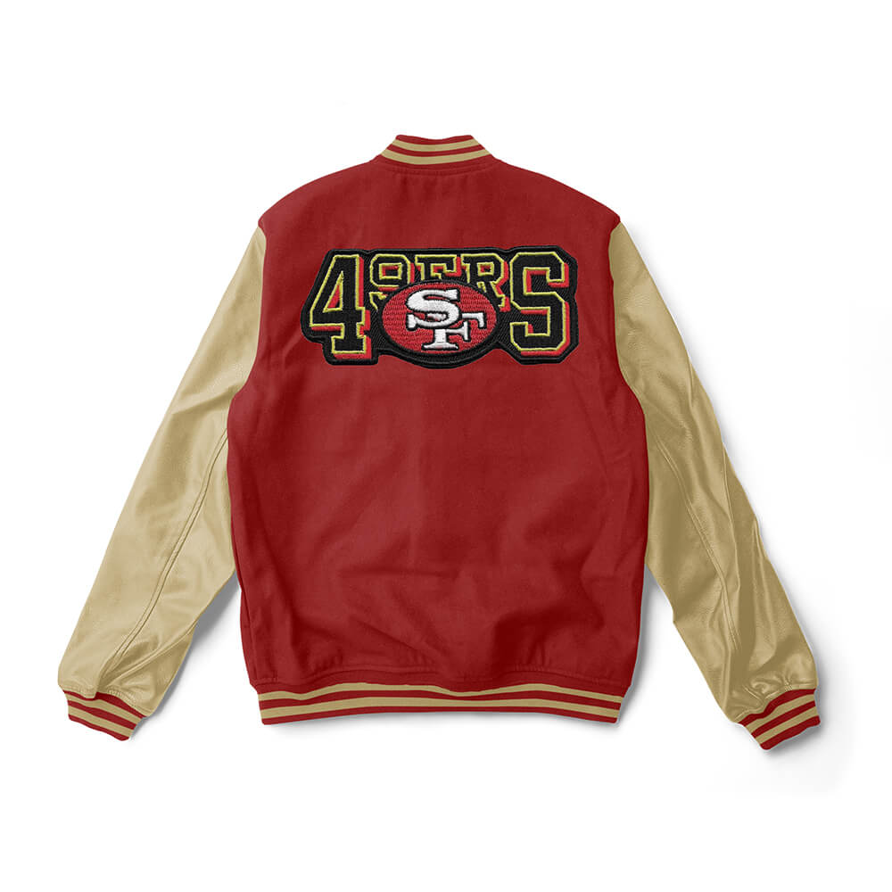 San Francisco 49ers Varsity Jacket - NFL Letterman Jacket - Jack N Hoods