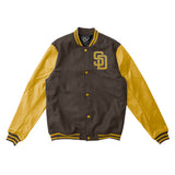 San Diego Padres Varsity Jacket - Brown - MLB Varsity Jacket - Clubs Varsity