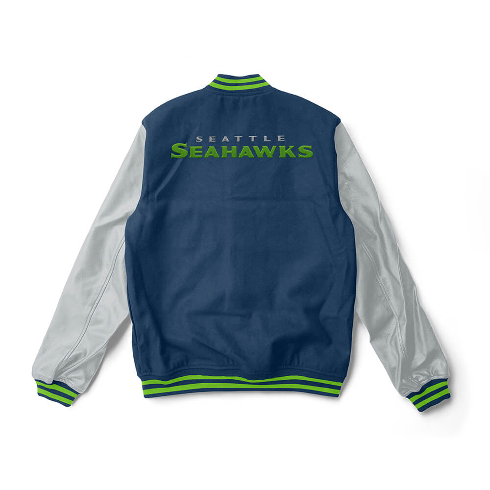 Seattle Seahawks Varsity Jacket - NFL Letterman Jacket - Jack N Hoods
